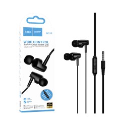 Hoco Universal Wired Earphones M112 Story with Microphone 3.5mm 1.2m Black Hoco Universal Wired Earphones M112 Story with Microphone 3.5mm 1.2m Black